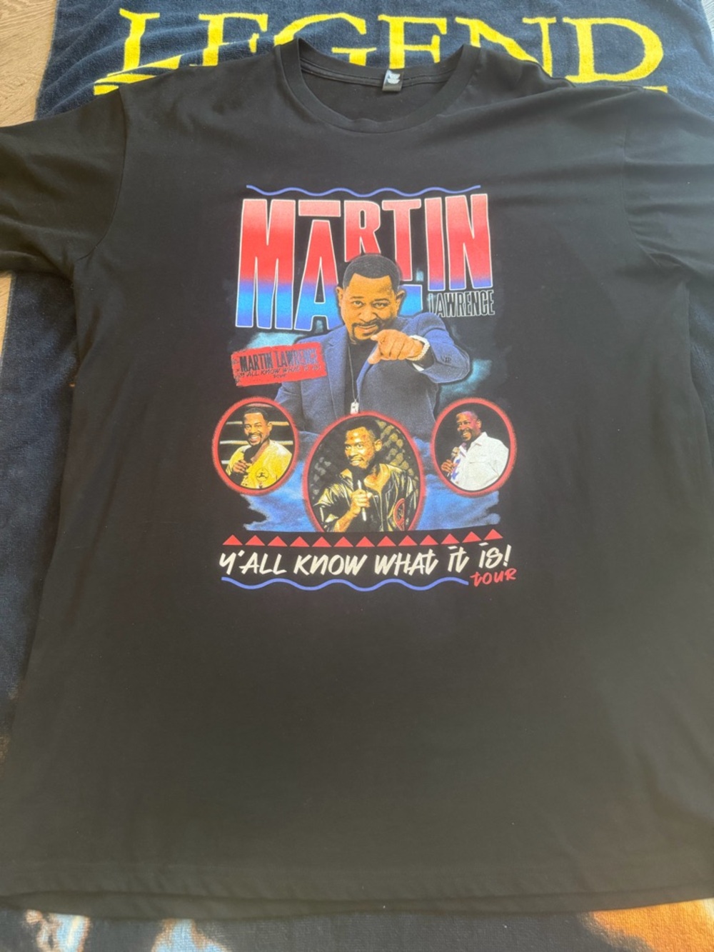 Martin Lawrence Black Short-Sleeve Graphic Tee